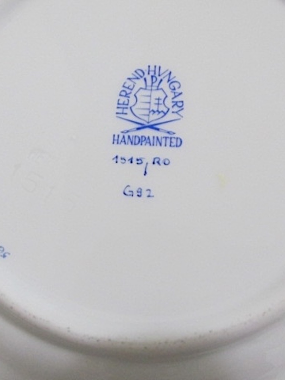 VTG Herend Porcelain Bread&Butter Plate, Rothchild Motif 7 - Picture 10 of 10